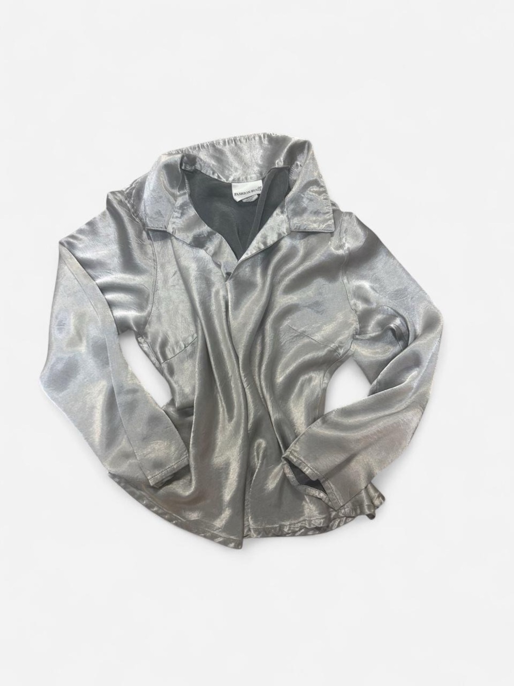 Fashion Bug Silver Satin Blazer
